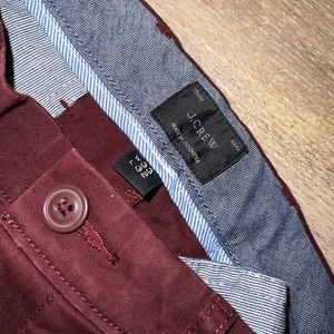 J. Crew Burgundy Work Slacks